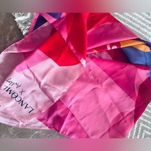 Lancome Vibrant Pink and Red Scarf
